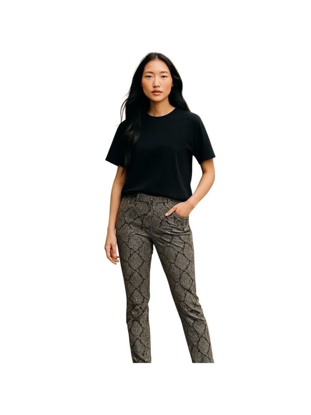 BUFFALO David Bitton low rise skinny Jazz jeans snakeskin grey pink size 29”